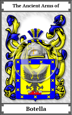 Botella Family Crest Download (JPG)  Book Plated - 150 DPI