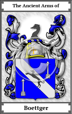 Boettger Family Crest Download (JPG) Book Plated - 600 DPI