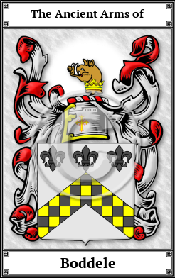 Boddele Family Crest Download (JPG)  Book Plated - 150 DPI