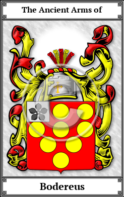 Bodereus Family Crest Download (JPG)  Book Plated - 150 DPI
