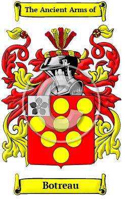 Botreau Family Crest/Coat of Arms