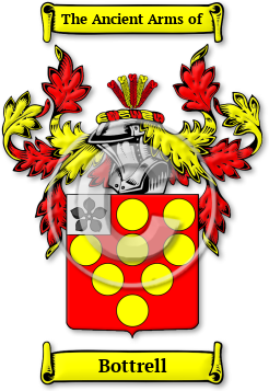 Bottrell Family Crest Download (jpg) Legacy Series - 150 DPI