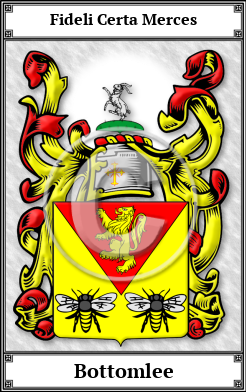 Bottomlee Family Crest Download (JPG)  Book Plated - 150 DPI