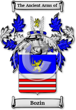 Bozin Family Crest Download (jpg) Legacy Series - 150 DPI
