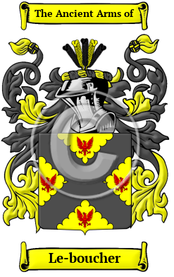 Le-boucher Family Crest Download (JPG) Heritage Series - 300 DPI