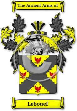 Lebouef Family Crest Download (jpg) Legacy Series - 150 DPI