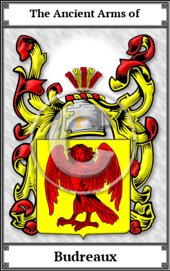 Budreaux Family Crest Download (JPG)  Book Plated - 150 DPI