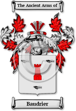 Baudrier Family Crest Download (JPG) Legacy Series - 600 DPI