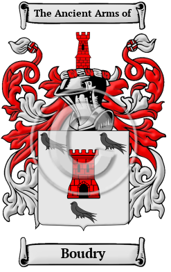 Boudry Family Crest Download (JPG) Heritage Series - 600 DPI