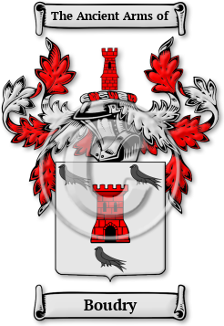 Boudry Family Crest Download (JPG) Legacy Series - 600 DPI
