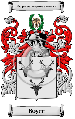 Boyee Family Crest/Coat of Arms