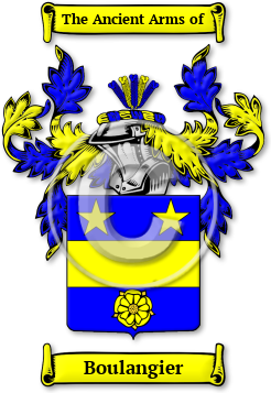 Boulangier Family Crest Download (jpg) Legacy Series - 150 DPI