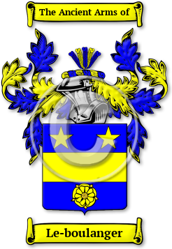 Le-boulanger Family Crest Download (jpg) Legacy Series - 150 DPI