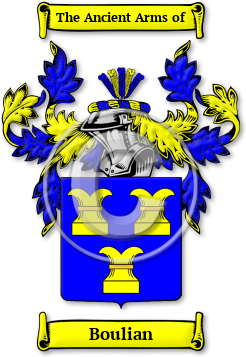 Boulian Family Crest Download (jpg) Legacy Series - 150 DPI