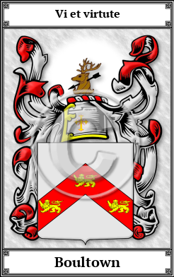 Boultown Family Crest Download (JPG)  Book Plated - 150 DPI