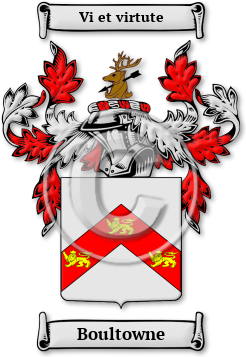 Boultowne Family Crest Download (jpg) Legacy Series - 150 DPI