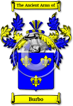 Burbo Family Crest Download (jpg) Legacy Series - 150 DPI