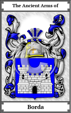 Borda Family Crest Download (JPG)  Book Plated - 150 DPI