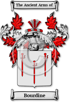 Bourdine Family Crest Download (jpg) Legacy Series - 150 DPI