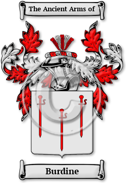 Burdine Family Crest Download (JPG) Legacy Series - 600 DPI