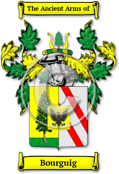 Bourguig Family Crest Download (jpg) Legacy Series - 150 DPI