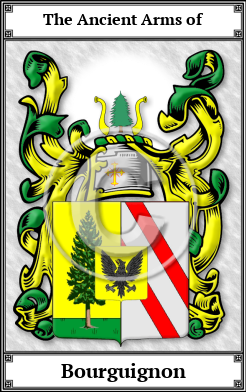 Bourguignon Family Crest Download (JPG)  Book Plated - 150 DPI