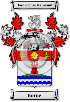 Börne Family Crest Download (jpg) Legacy Series - 150 DPI