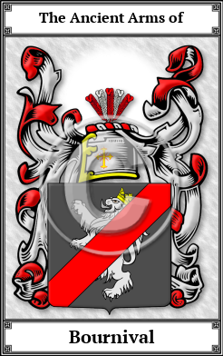Bournival Family Crest Download (JPG)  Book Plated - 150 DPI
