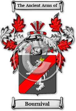 Bournival Family Crest Download (jpg) Legacy Series - 150 DPI