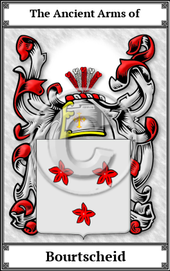 Bourtscheid Family Crest Download (JPG) Book Plated - 600 DPI