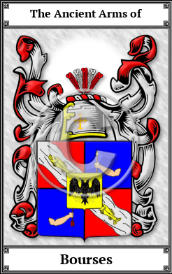 Bourses Family Crest Download (JPG) Book Plated - 600 DPI