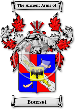 Bourset Family Crest Download (jpg) Legacy Series - 150 DPI