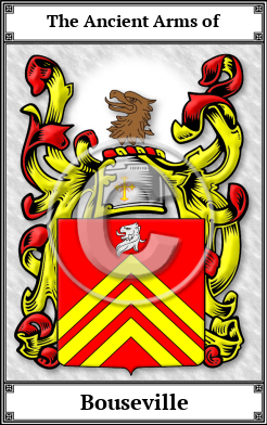 Bouseville Family Crest Download (JPG)  Book Plated - 150 DPI