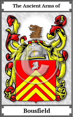 Bousfield Family Crest Download (JPG)  Book Plated - 150 DPI