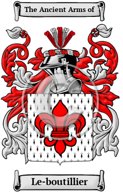 Le-boutillier Family Crest Download (JPG) Heritage Series - 300 DPI