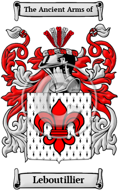 Leboutillier Family Crest Download (JPG) Heritage Series - 600 DPI