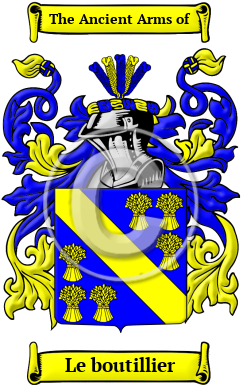 Le boutillier Family Crest/Coat of Arms