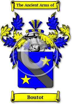 Boutot Family Crest Download (jpg) Legacy Series - 150 DPI