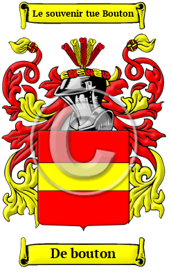 De bouton Family Crest Download (JPG) Heritage Series - 300 DPI