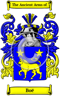 Boë Family Crest Download (JPG) Heritage Series - 300 DPI