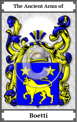 Boetti Family Crest Download (JPG)  Book Plated - 150 DPI