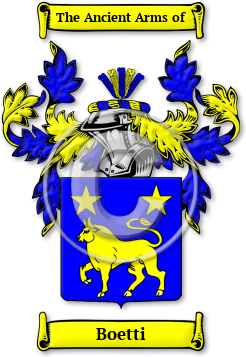 Boetti Family Crest Download (jpg) Legacy Series - 150 DPI