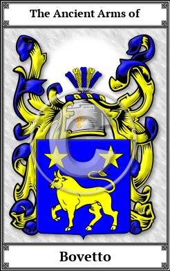 Bovetto Family Crest Download (JPG)  Book Plated - 150 DPI