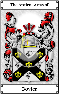Bovier Family Crest Download (JPG)  Book Plated - 150 DPI