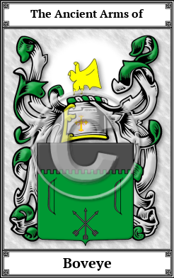 Boveye Family Crest Download (JPG)  Book Plated - 150 DPI