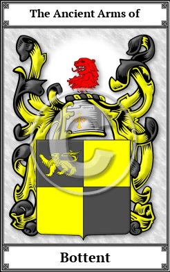 Bottent Family Crest Download (JPG) Book Plated - 600 DPI