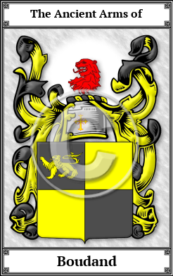 Boudand Family Crest Download (JPG)  Book Plated - 150 DPI