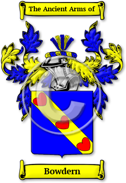 Bowdern Family Crest Download (jpg) Legacy Series - 150 DPI