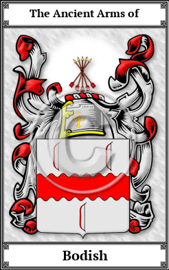 Bodish Family Crest Download (JPG)  Book Plated - 150 DPI