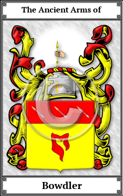 Bowdler Family Crest Download (JPG)  Book Plated - 150 DPI